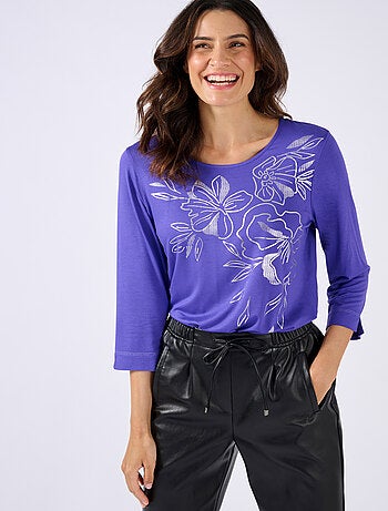 T-shirt motifs coloris doré - Damart