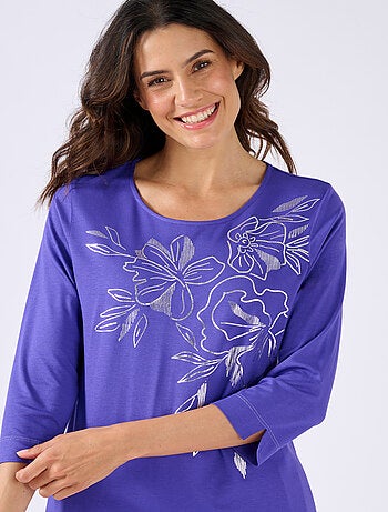 T-shirt motifs coloris doré - Damart