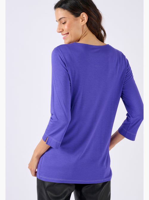 T-shirt motifs coloris doré - Damart - Kiabi