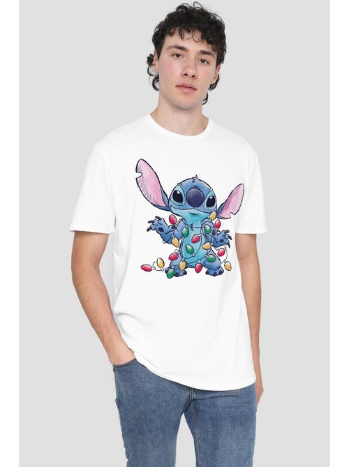 T-shirt motifs croquis et lumières de noël - lilo et stitch - Kiabi T-shirt motifs croquis et lumières de noël - lilo et stitch - Kiabi