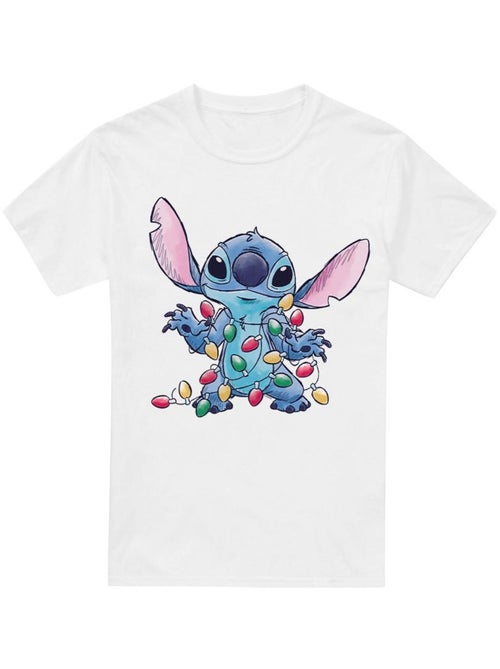 T-shirt motifs croquis et lumières de noël - lilo et stitch - Kiabi T-shirt motifs croquis et lumières de noël - lilo et stitch - Kiabi