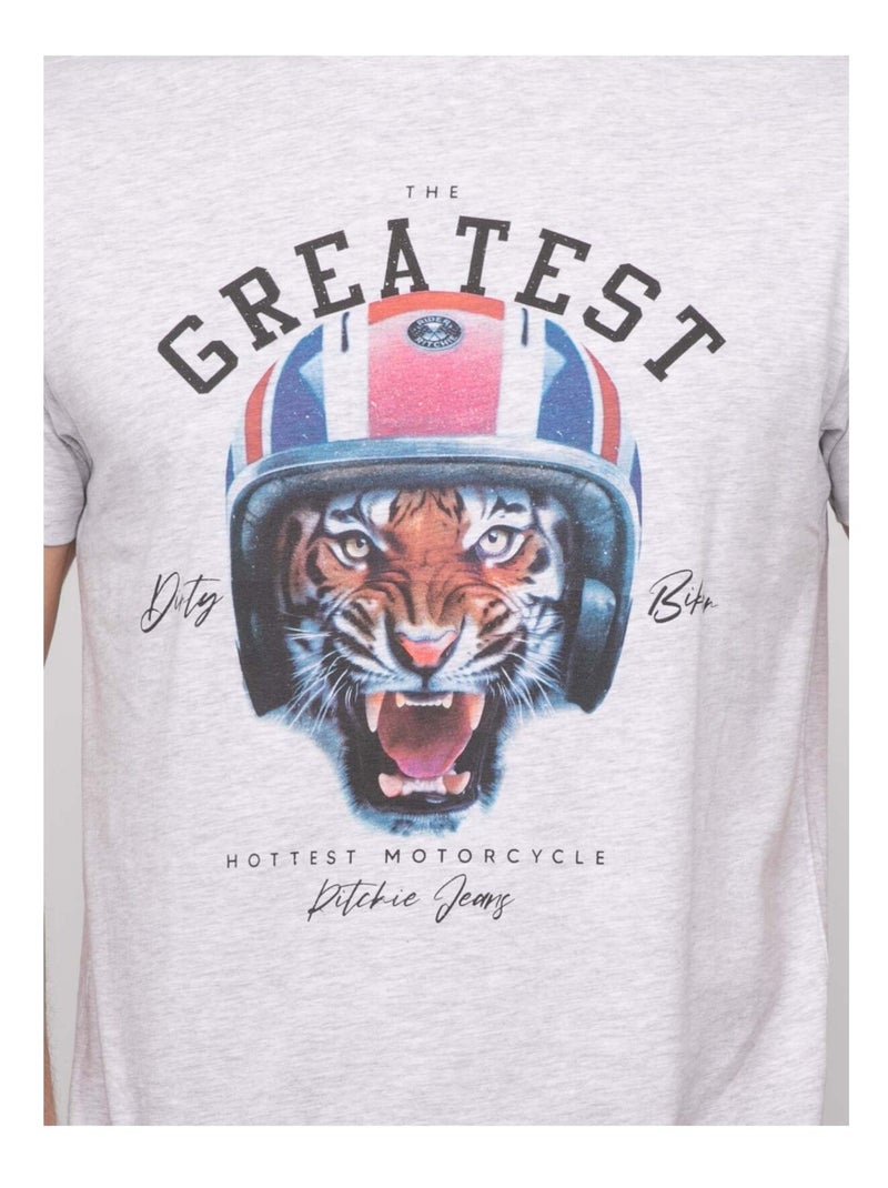 T-shirt motifs NIWONKA Ecru - Kiabi