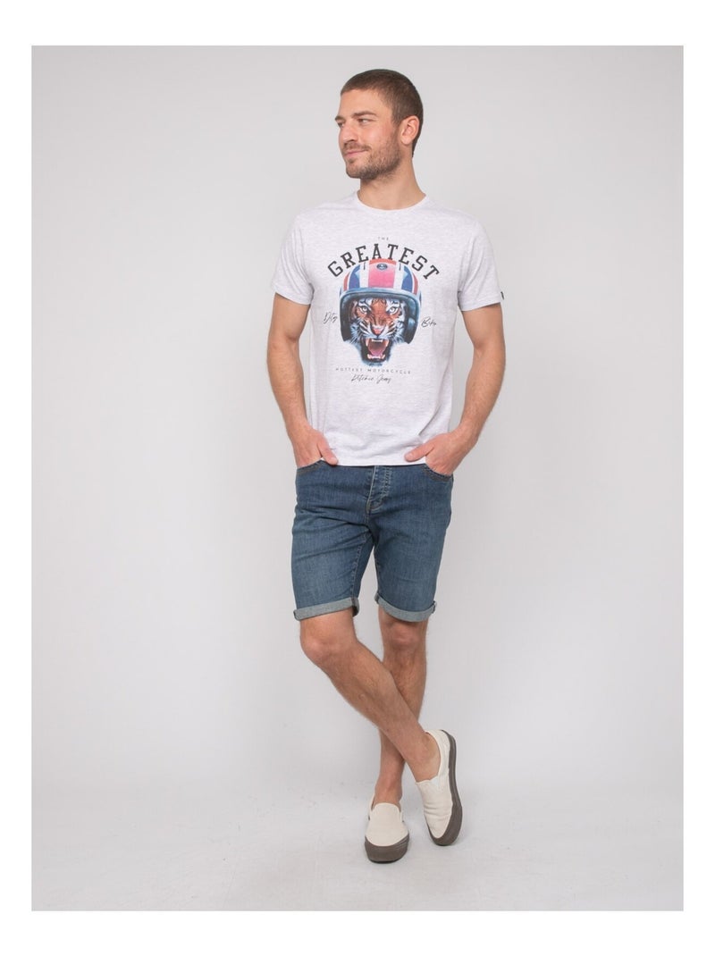 T-shirt motifs NIWONKA Ecru - Kiabi