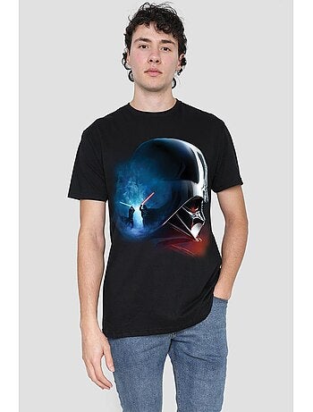 T-shirt motifs obi-wan kenobi et vador style poster - la guerre des étoiles
