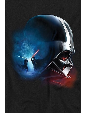 T-shirt motifs obi-wan kenobi et vador style poster - la guerre des étoiles