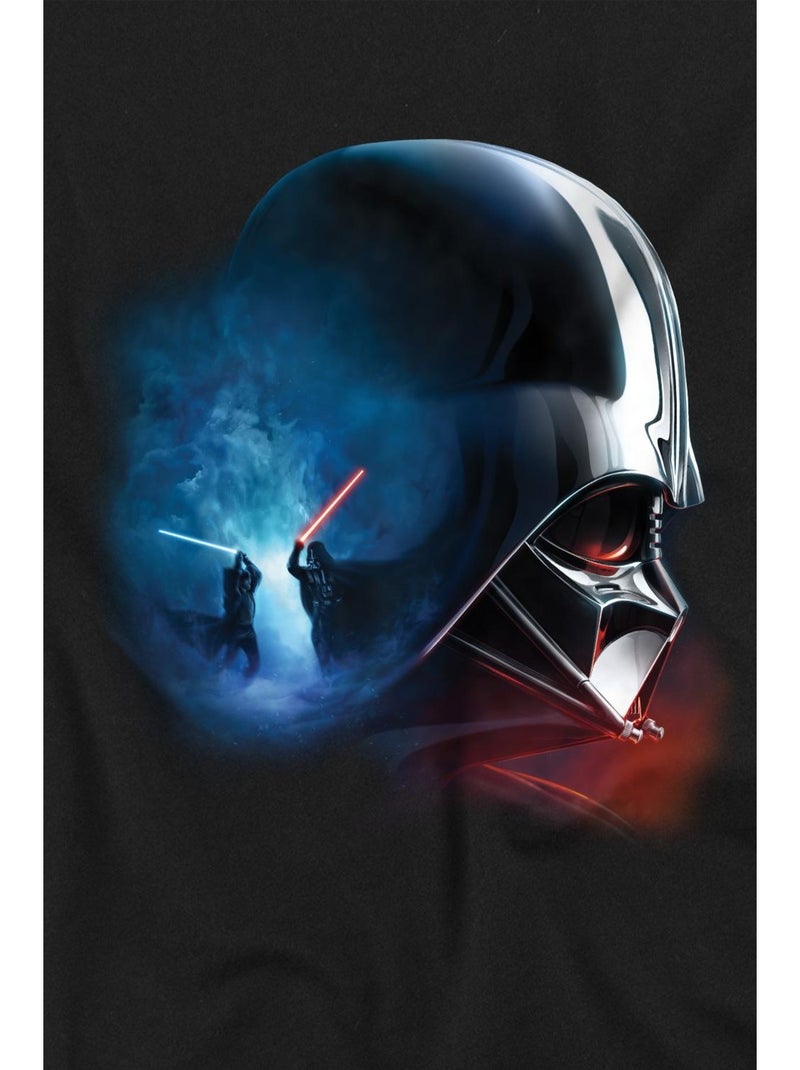 T-shirt motifs obi-wan kenobi et vador style poster - la guerre des étoiles Noir - Kiabi