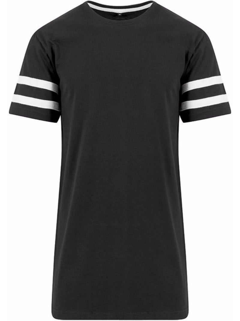 T-shirt motif/style à rayures - build your brand Noir - Kiabi