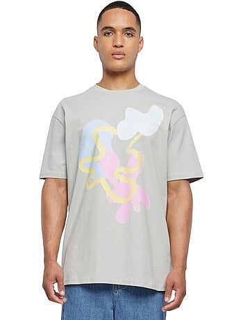 T-shirt motif/style abstrait - mister tee