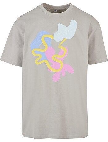 T-shirt motif/style abstrait - mister tee