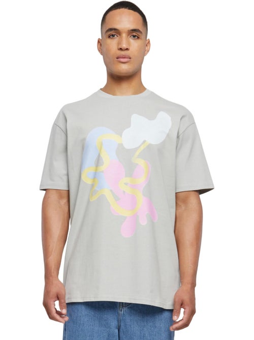 T-shirt motif/style abstrait - mister tee - Kiabi