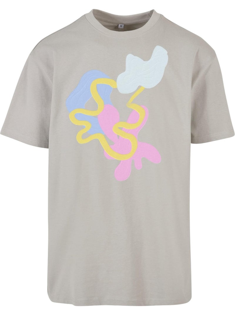 T-shirt motif/style abstrait - mister tee Gris moyen - Kiabi