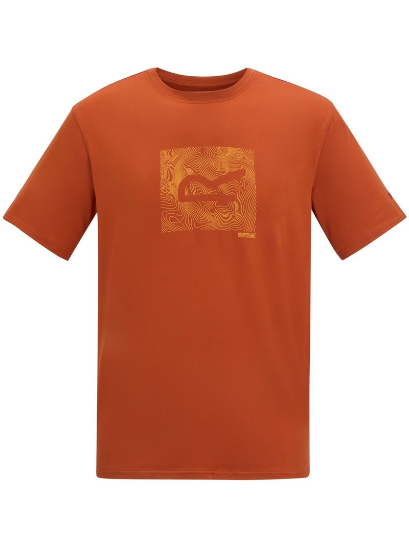 T-shirt motif/style abstrait fingal - regatta Rouge cerise - Kiabi