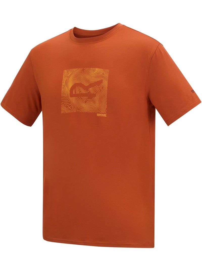 T-shirt motif/style abstrait fingal - regatta Rouge cerise - Kiabi