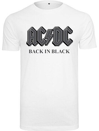T-shirt motif/style ac/dc back in black - merchcode