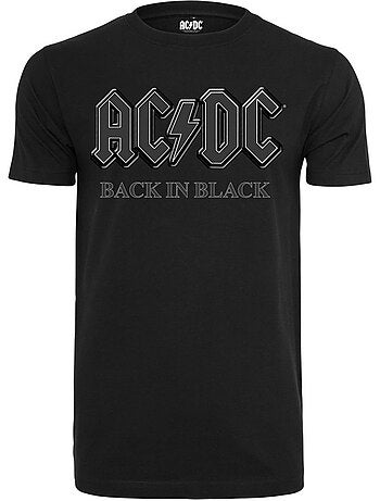 T-shirt motif/style ac/dc back in black - merchcode