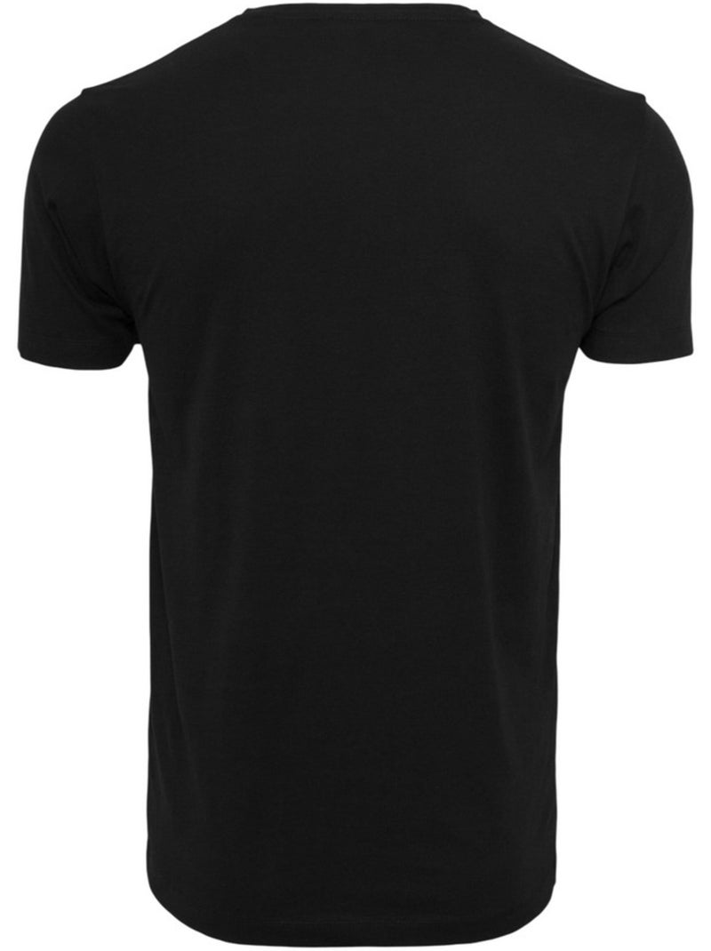 T-shirt motif/style ac/dc back in black - merchcode Noir - Kiabi