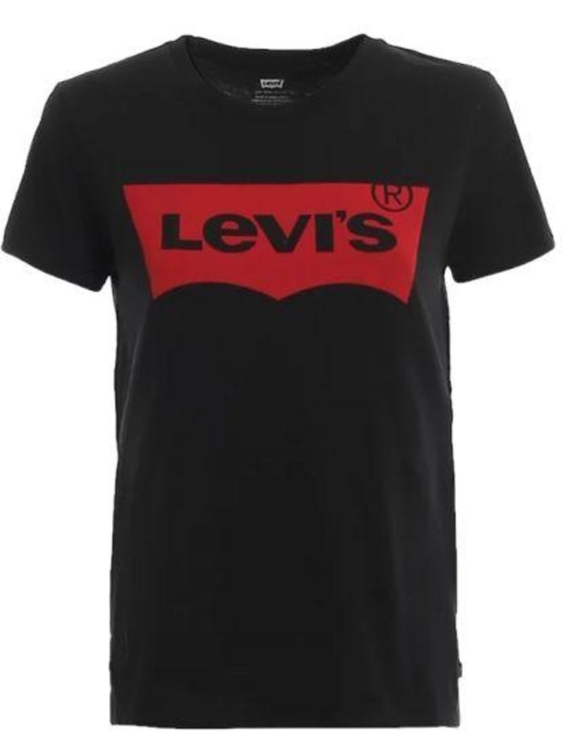 T-shirt motif/style aile de chauve-souris et logo the perfect - levis Noir - Kiabi