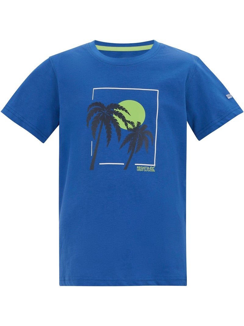 T-shirt motif/style arbre bosley - regatta Bleu Noir - Kiabi