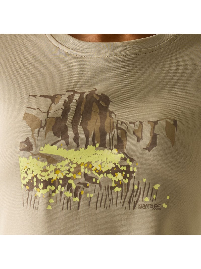 T-shirt motif/style art abstrait fingal - regatta Beige - Kiabi