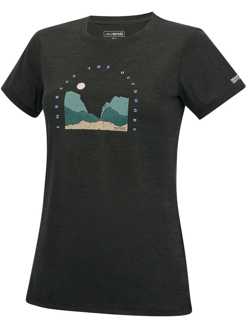 T-shirt motif/style art fingal - regatta Noir ébène - Kiabi