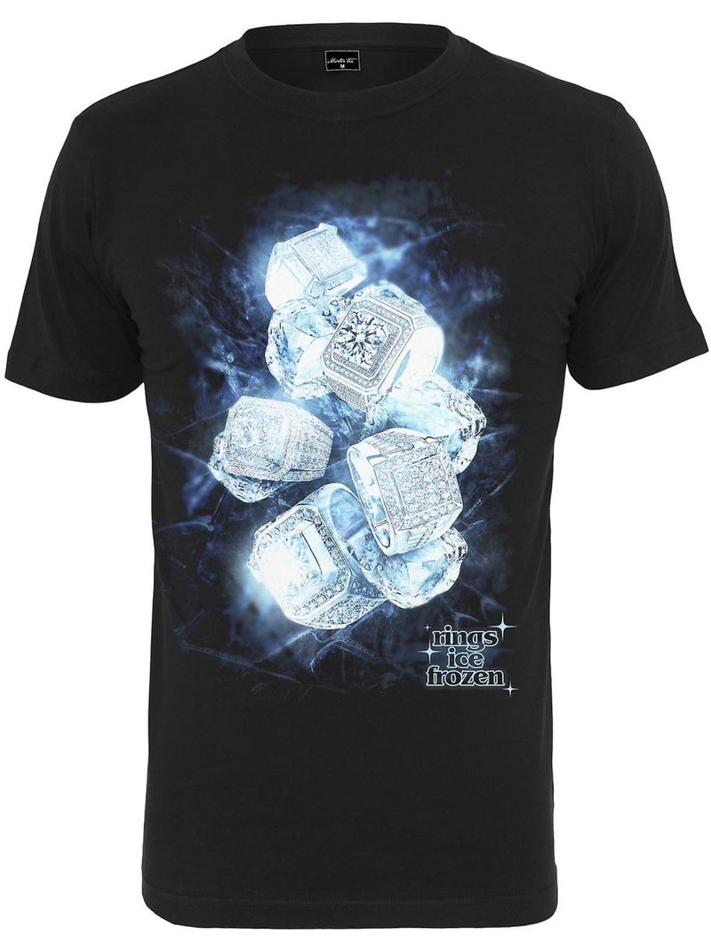 T-shirt motif/style bagues de glace - mister tee Noir - Kiabi