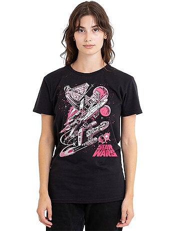 T-shirt motif/style bande dessinée rétro - la guerre des étoiles