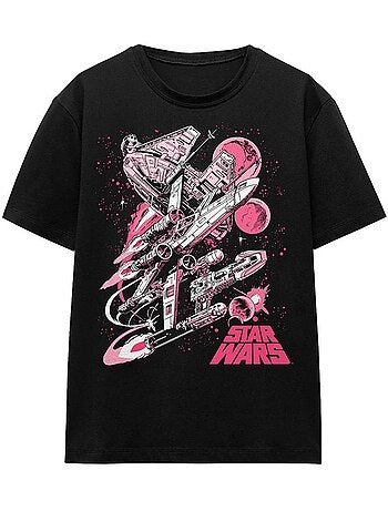 T-shirt motif/style bande dessinée rétro - la guerre des étoiles