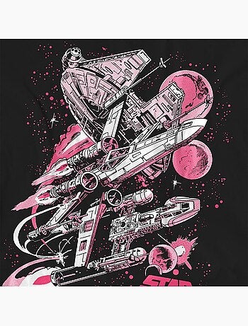 T-shirt motif/style bande dessinée rétro - la guerre des étoiles