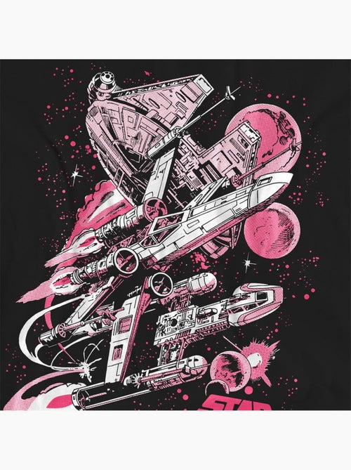 T-shirt motif/style bande dessinée rétro - la guerre des étoiles - Kiabi