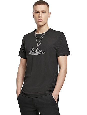 T-shirt motif/style basket one line sneaker - mister tee