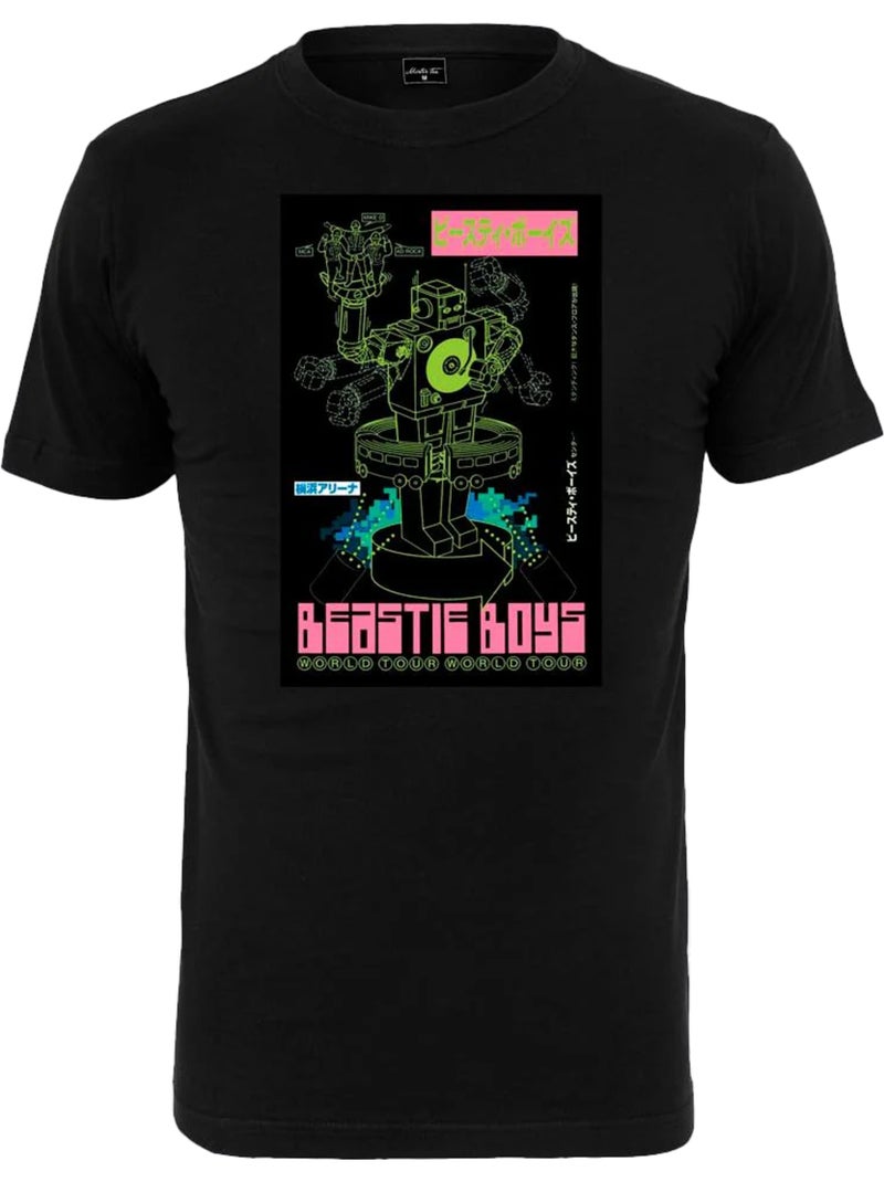 T-shirt motif/style beastie boys robot - mister tee Noir - Kiabi
