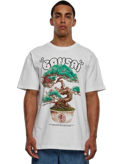 T-shirt motif/style bonsaï - mister tee - Kiabi