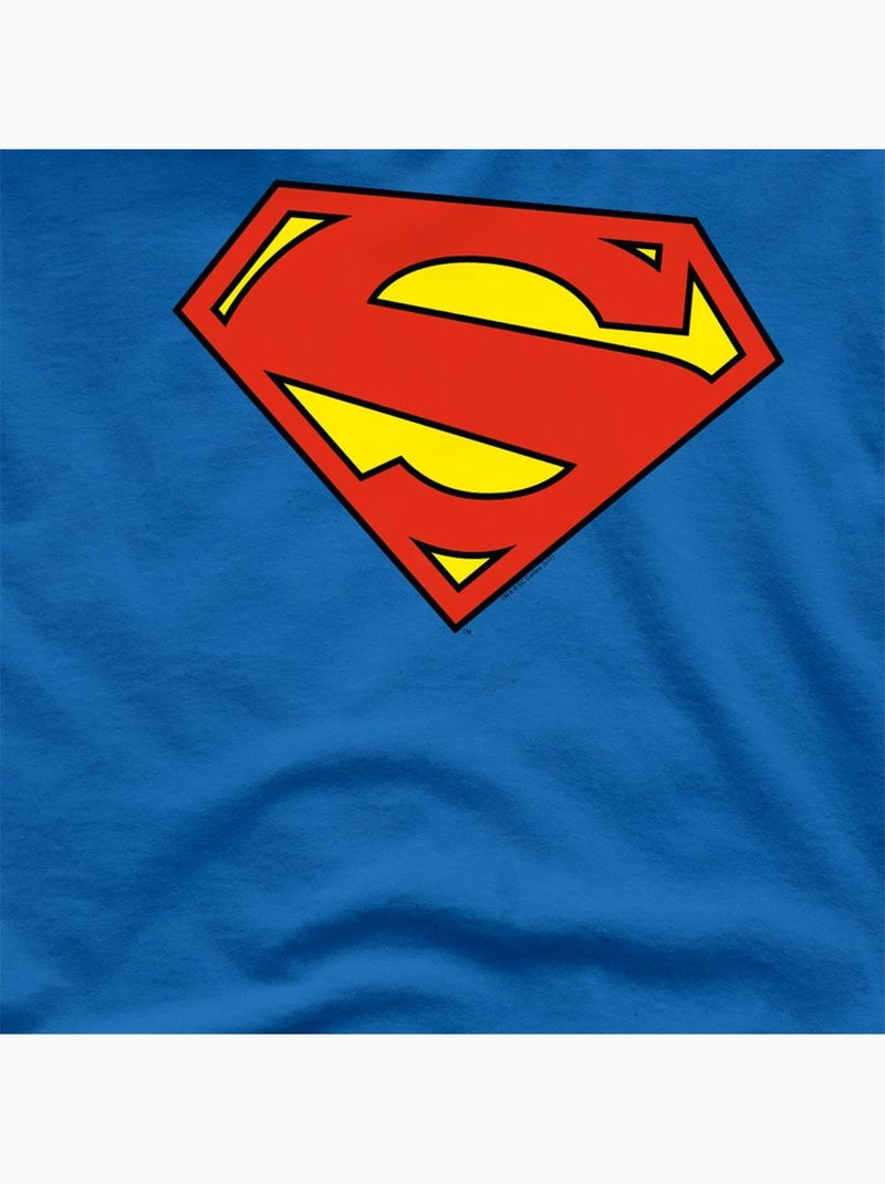 T-shirt motif/style bouclier - superman Bleu roi - Kiabi