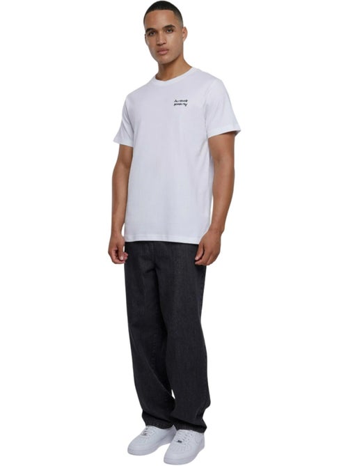 T-shirt motif/style brodé au revoir - mister tee - Kiabi