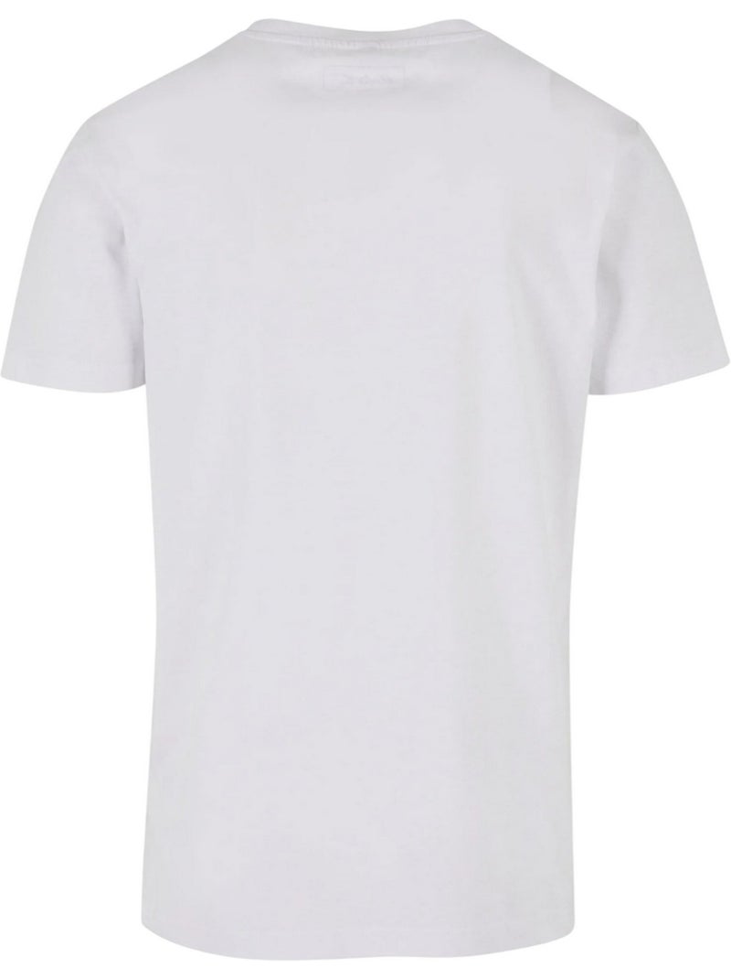 T-shirt motif/style brodé au revoir - mister tee Blanc - Kiabi