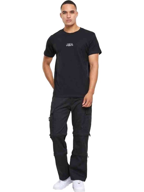 T-shirt motif/style brodé c'est la f**king vie - mister tee - Kiabi