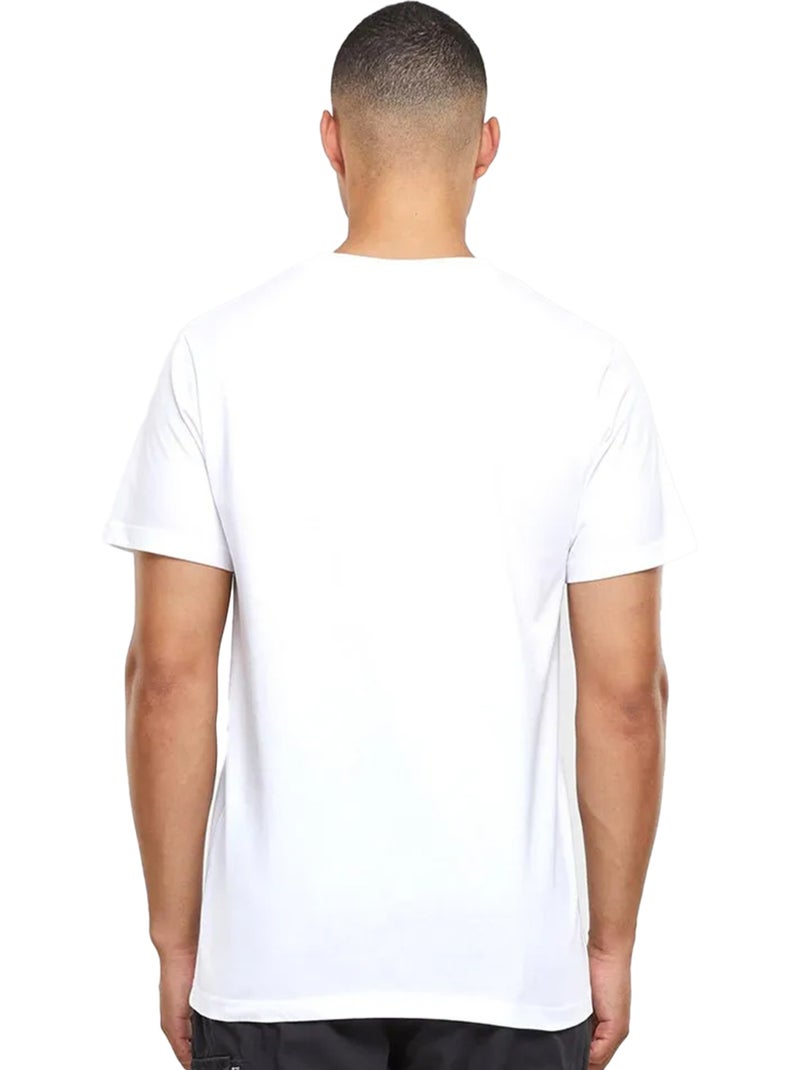 T-shirt motif/style brodé peace noodles - mister tee Blanc - Kiabi