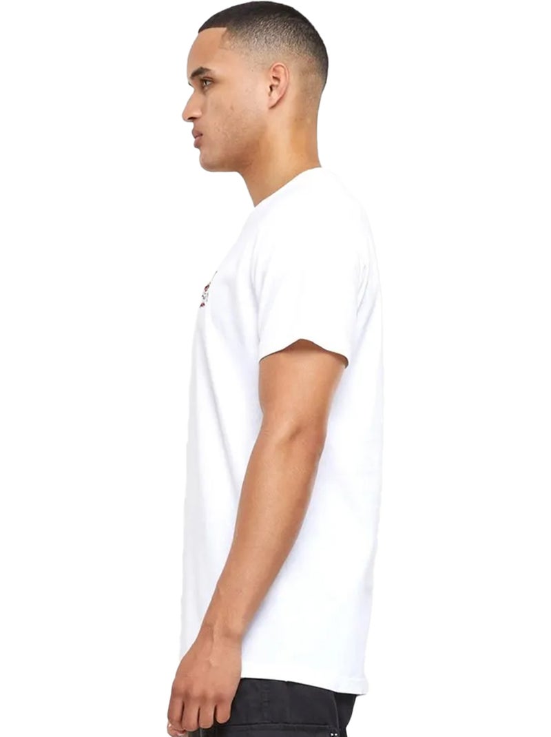 T-shirt motif/style brodé peace noodles - mister tee Blanc - Kiabi