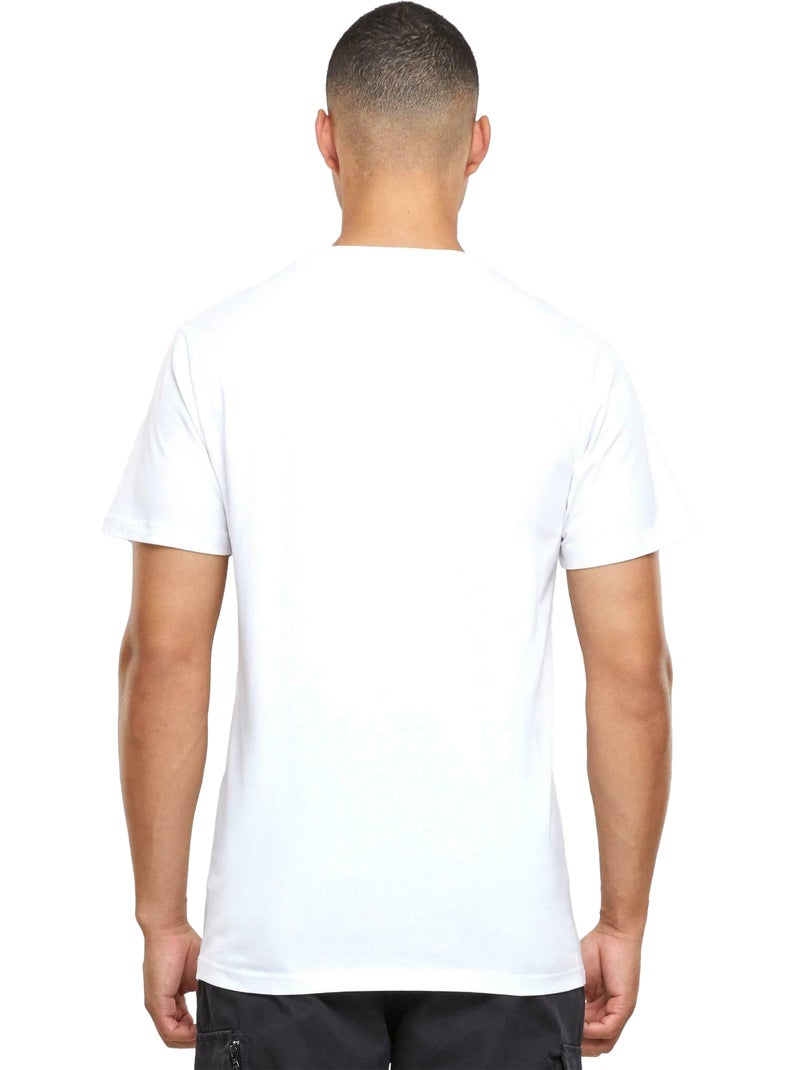 T-shirt motif/style brodé penne va benne - mister tee Blanc - Kiabi