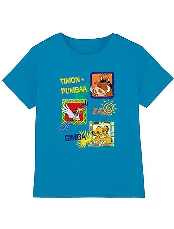 T-shirt motif/style cadres aztèques - le roi lion