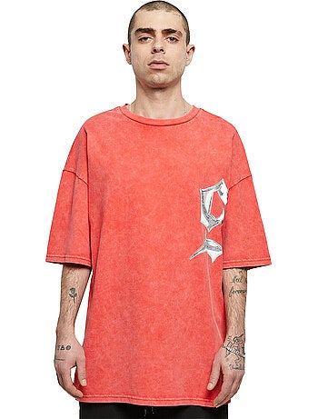 T-shirt motif/style chrome délavé - 9n1m sense
