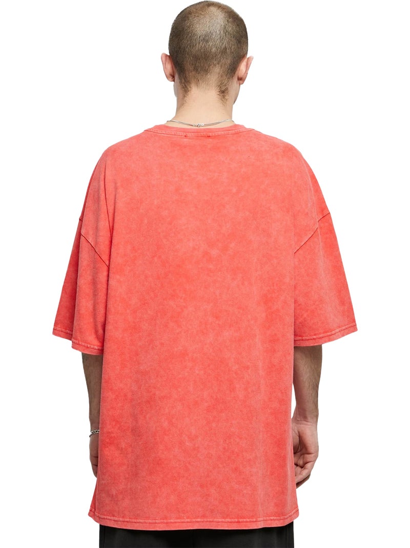 T-shirt motif/style chrome délavé - 9n1m sense Rouge - Kiabi