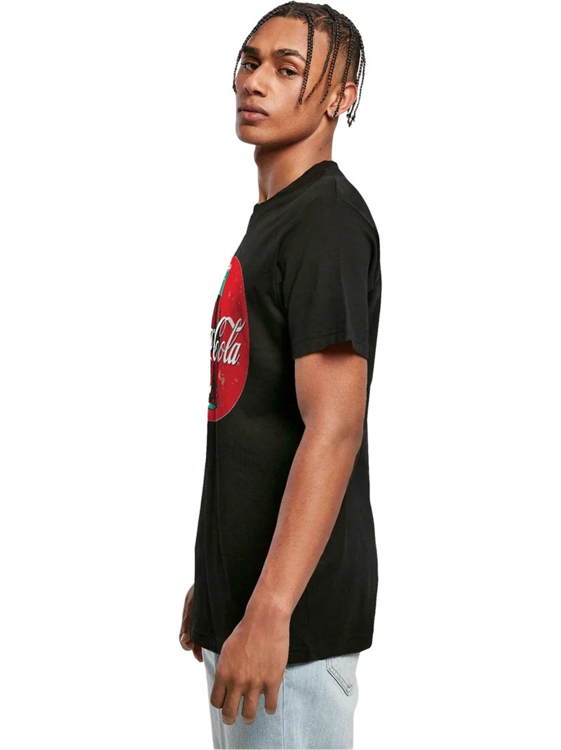 T-shirt motif/style coca-cola bottle logo - merchcode Noir - Kiabi