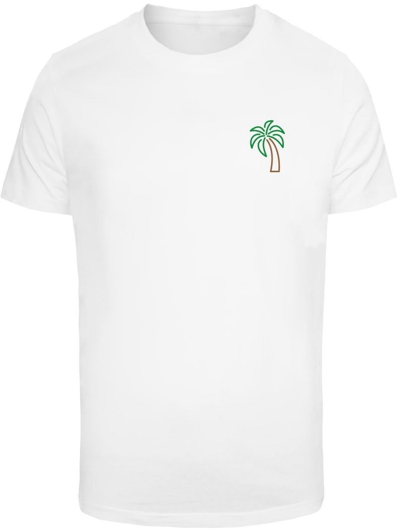 T-shirt motif/style cocotier - mister tee Blanc - Kiabi