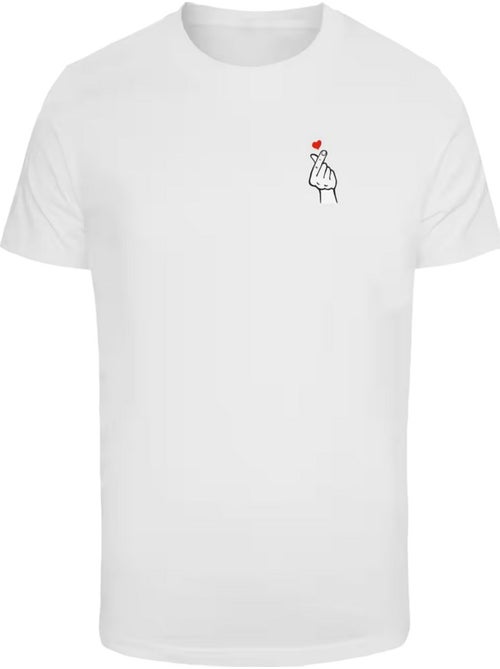 T-shirt motif/style cœur de doigts 2.0 - mister tee - Kiabi T-shirt motif/style cœur de doigts 2.0 - mister tee - Kiabi