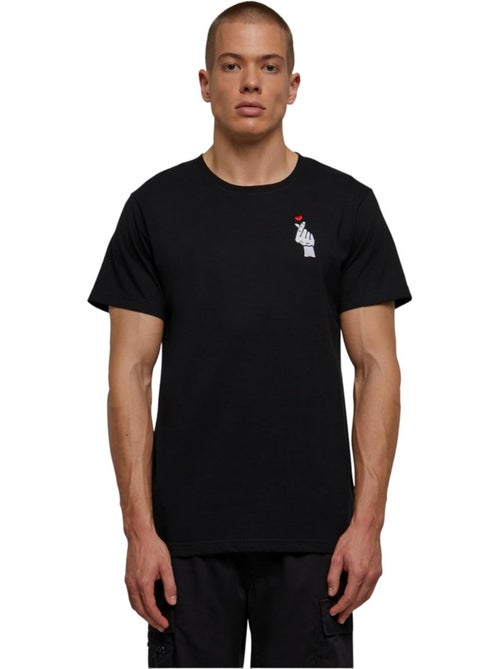 T-shirt motif/style cœur de doigts 2.0 - mister tee - Kiabi