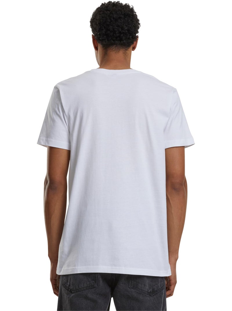 T-shirt motif/style cœurs burning - mister tee Blanc - Kiabi