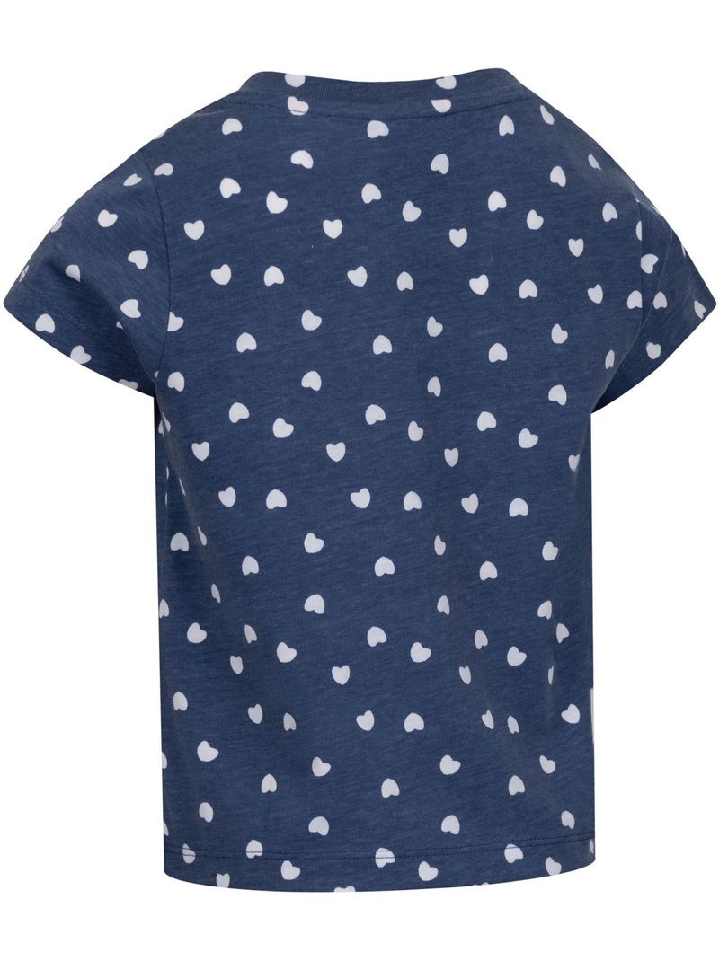 T-shirt motif/style cœurs hira - trespass Bleu saphir - Kiabi