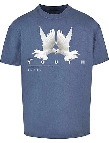 T-shirt motif/style colombe - lost youth