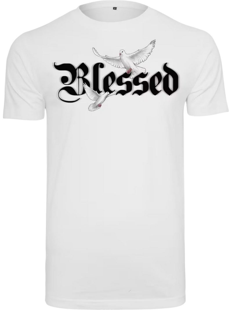 T-shirt motif/style colombe blessed - mister tee Blanc - Kiabi